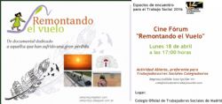 Espacio EncuentroTS: Cine Fórum: "Remontando el vuelo" 17 h