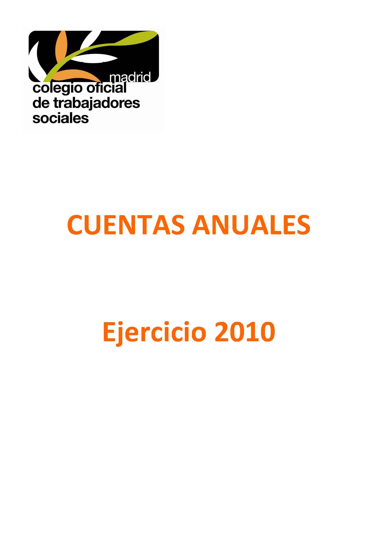 Cuentas Anuales 2010