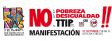 Las personas primero. Exigimos gobiernos responsables con los derechos humanos. Manifestación Alianza contra la Pobreza