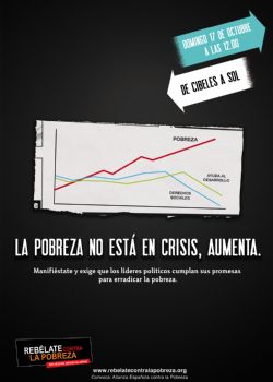  "La pobreza no está en crisis, aumenta"