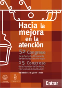 Congreso de la SEGG en Valladolid
