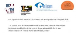 Alertamos de la necesidad de una revisión urgente del presupuesto para RMI 2016