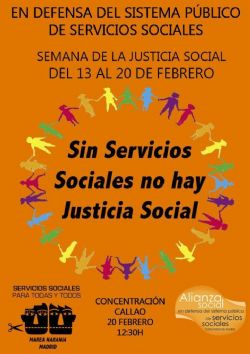 Concentración: Sin Servicios Sociales no hay Justicia Social