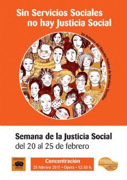 Sábado 25 . "Sin Servicios Sociales no hay Justicia Social"