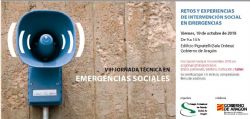 VIII Jornadas técnicas de Emergencias Sociales. "Retos y experiencias de intervención social en Emergencias"