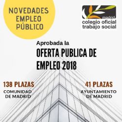 Aprobada la OFERTA DE EMPLEO PÚBLICO 2018 con un importante número de plazas de Trabajador/a Social