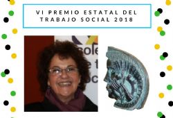 Teresa Zamanillo, reconocida con el VI Premio Estatal de Trabajo Social 2018.