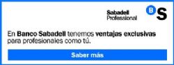 Conoce las ventajas que tienes en Banco Sabadell por estar colegiado/a. 