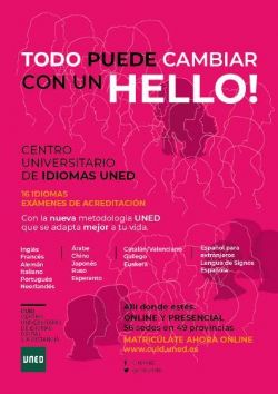 Abierto el plazo de matriculación  de los cursos de idiomas CUID UNED 2018-2019