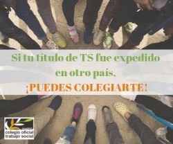 Mi título de Trabajo Social no está expedido en España, ¿cómo me colegio?