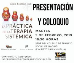 LA PRÁCTICA DE LA TERAPIA SISTÉMICA, presentación en el Colegio de Trabajo Social