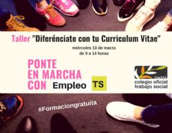 Te esperamos el miércoles 13 en el taller gratuito "DIFERÉNCIATE CON TU CURRICULUM VITAE"