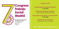 Ampliado el plazo de presentación de comunicaciones para el 7 º Congreso de Trabajo Social de Madrid     