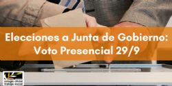 Elecciones a Junta de Gobierno: voto presencial