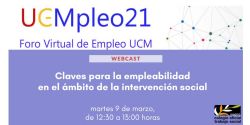 El Colegio participará en el Foro virtual de empleo de la Complutense