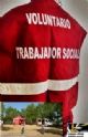 Trabajadoras/es Sociales de nuestro Cuerpo de Voluntarios/as en Situaciones de Grandes Emergencias y/o Catástrofes, presentes en la Unidad de apoyo en el simulacro #Cantabria2017. 